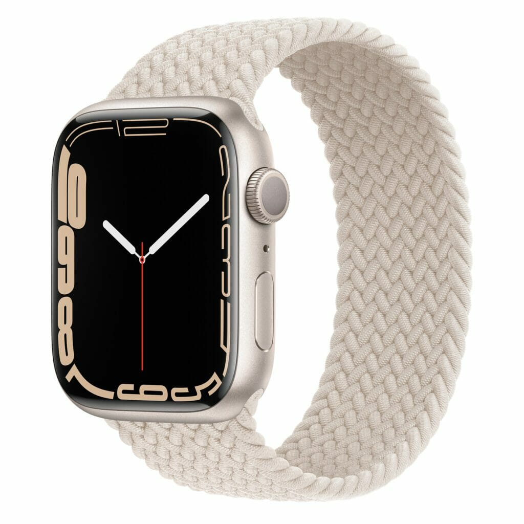 Apple Watch 7 Starlight braided solo loop