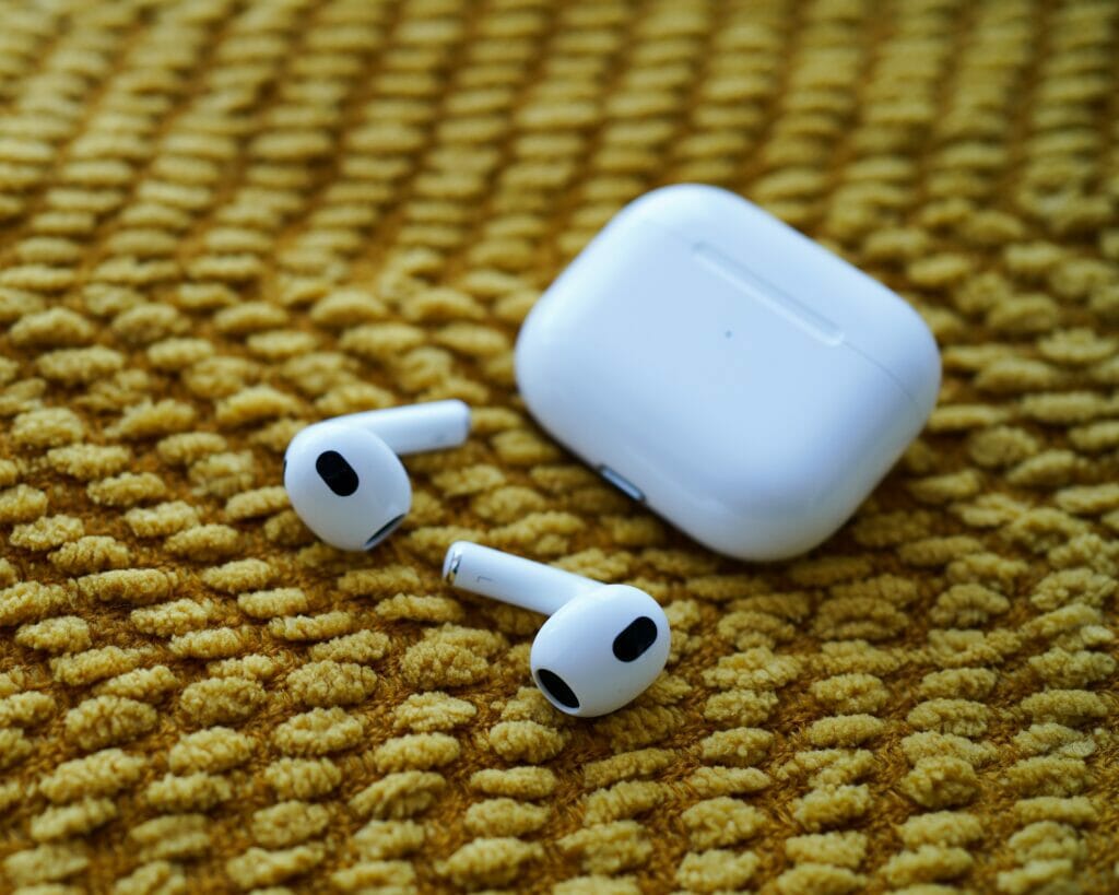 Airpods 3 next to case