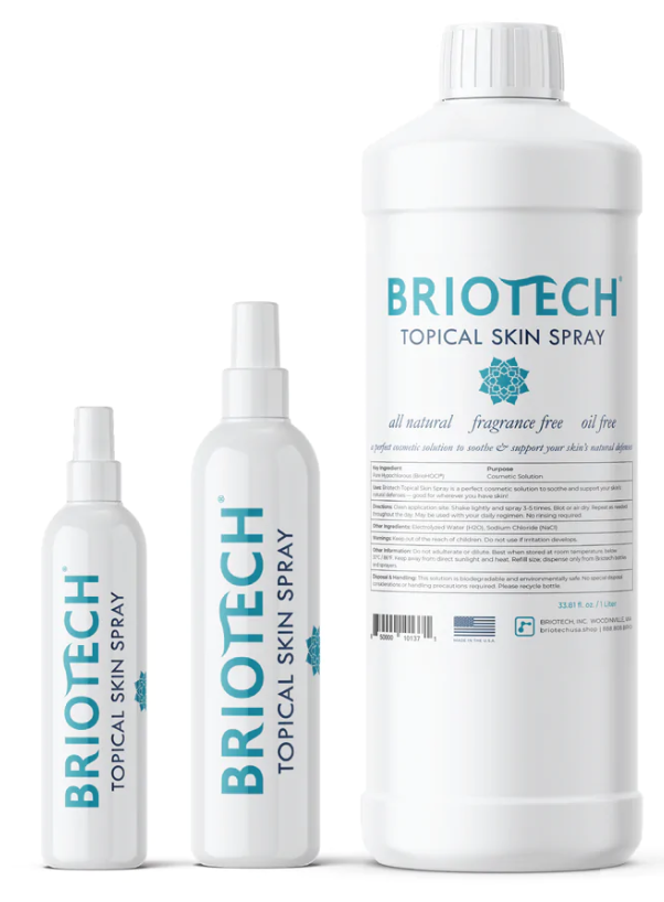 a variety of bottle sizes from Briotech