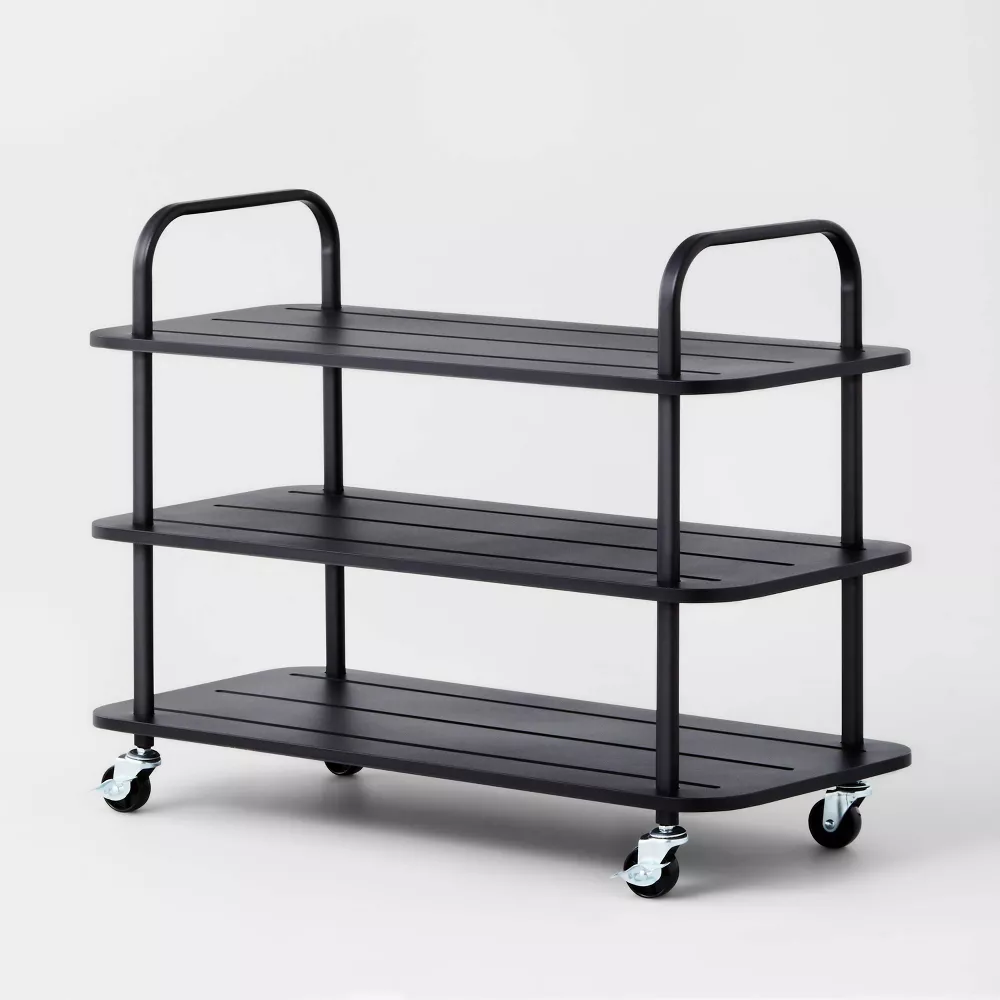 The Brightroom rack which is similar to the Open Spaces rack, shown with empty shelves.